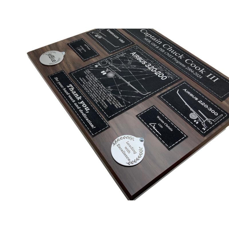 Fleet Captain, General Manager, Directors, Base Administrators, Thank You, or Recognition Plaque