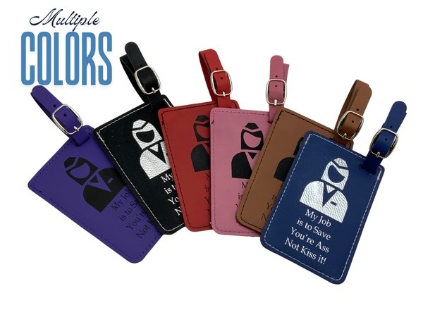 Funny Flight Attendant Luggage Tag, I am Here to Save You