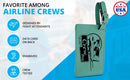 flight attendant luggage tags