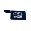 Blue airline crew luggage