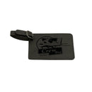 Grey luggage tag