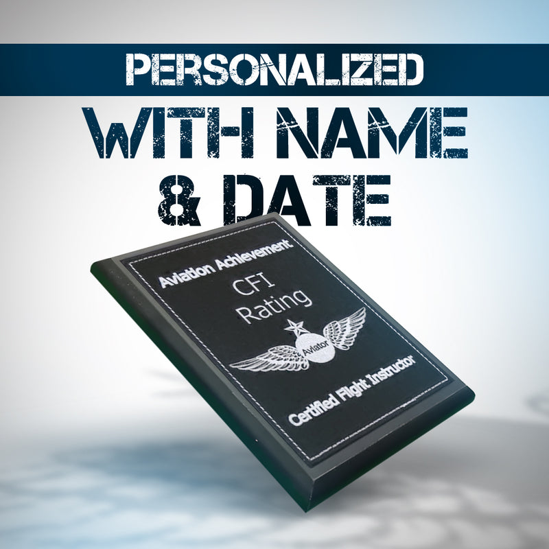 Certified Flight Instructor (CFI) Plaque