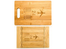 Runway Cutting Board, Bamboo Aviation Cutting Board