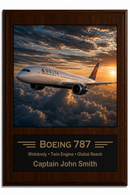 Delta Air Lines Career Milestone Display | Airline Heritage Plaque