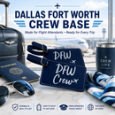 DFW Crew Base, Luggage Tags, Dallas Ft Worth, Set of Two