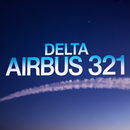 Delta Airlines A321 1/150 Airbus Model