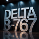 Delta 767 Sticker Cartoon Decal Boeing 767