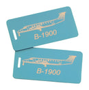 Beech 1900 Luggage Tag, Set of Two, Metal