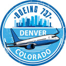 Denver B-737 Base Sticker, DEN Base