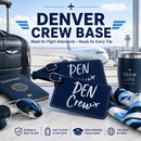 Denver Crew Base Luggage Tag | Stylish & Functional for Airline Flight Attendants