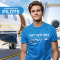 Pilot T-Shirt , Fly Fast Land Smooth, Aviation Apparel, Shirts for Pilots