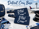 Detroit Crew Base Luggage Tag, DTW Crew Base, Crew Tag