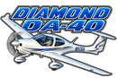 Diamond DA-40 in Flight Sticker