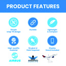 Delta Airbus 220 Model, 1/100, Airplane, Gift Set