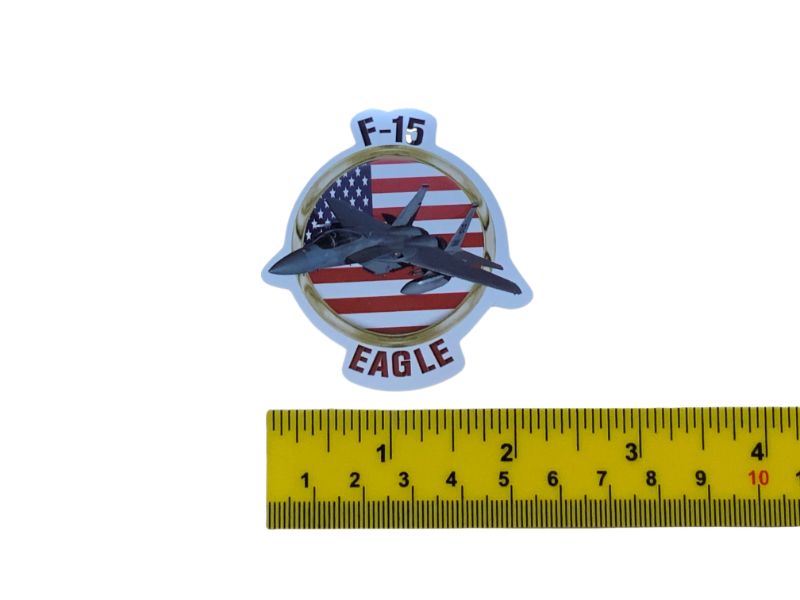 F-15 Eagle Sticker Size