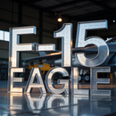 1:150 scale F-15 Eagle model with detailed paint scheme