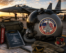 F-15 Eagle sticker with USA Flag
