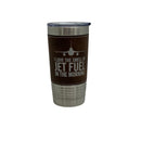 F-16 leather wrapped tumbler