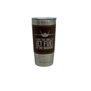 F-22 Leather wrapped tumbler