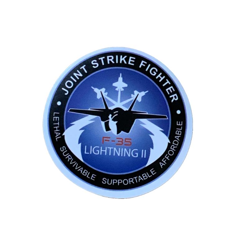 Joint Strike Fighter F-35 Lightning Sticker, Decal