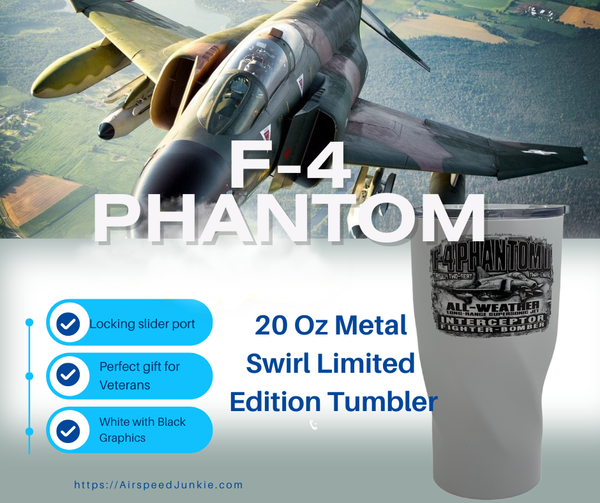 F-4 Phantom All Weather Interceptor Metal Tumbler, Limited Series