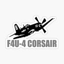 F4 Corsair in Bank Sticker