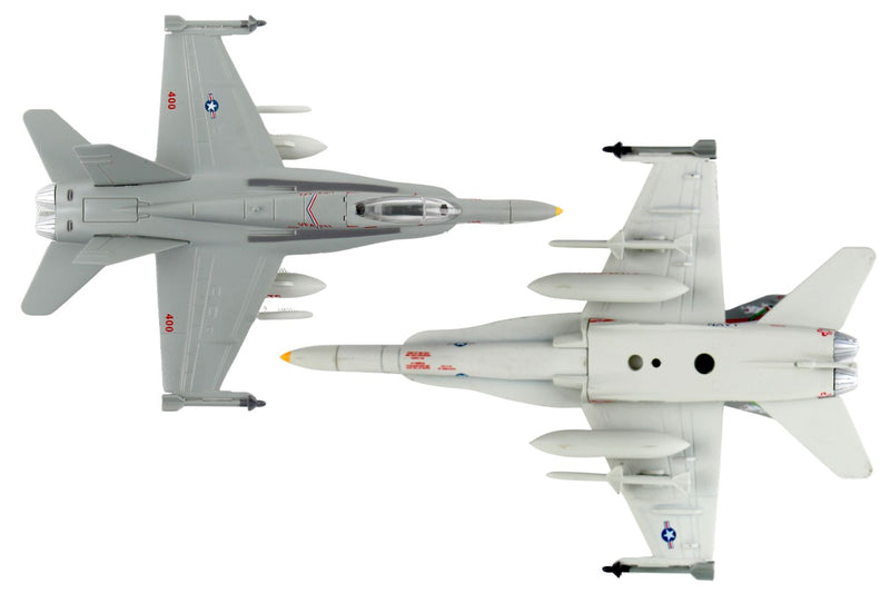 Close-up of F/A-18C Hornet cockpit and Wildcats squadron insignia