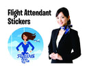 Fly With Me, Flight Attendant Sticker