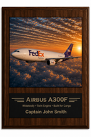 FedEx Airlines Career Milestone Display | Airline Heritage Plaque
