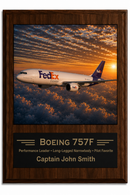 FedEx Airlines Career Milestone Display | Airline Heritage Plaque