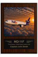 FedEx Airlines Career Milestone Display | Airline Heritage Plaque