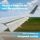 Don't Touch The Flaps Sticker, Airline Stickers, Aviation Decals