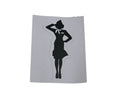 Stewardess, Flight Attendant Silhouette Sticker | Aviation Enthusiast Decor