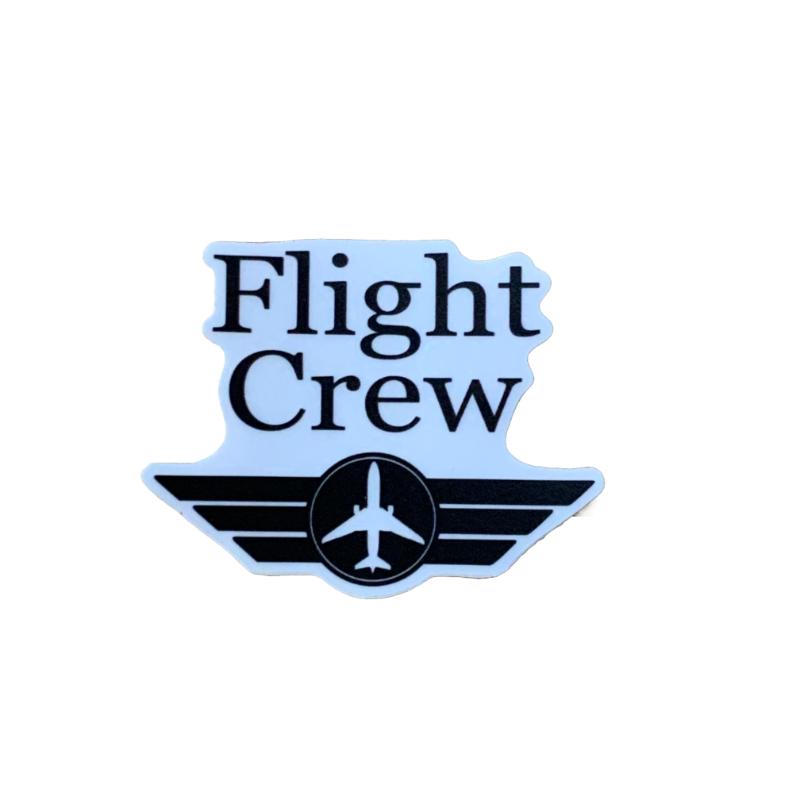 Flight Crew Sticker, Die Cut, Water Bottle Sticker | Air Speed Junkie