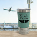 Flight Crew Insulated Tumbler, Aviation Drinkware,  Travel Mug, Aviation Cup