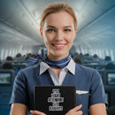 Fun Flight Attendant Sticker 49% Flight Attendant 51% Bad Ass