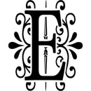 Initial Decal Sticker, Initials, Floral, Monogram, Custom Letters, Clear Stickers