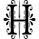 Initial Decal Sticker, Initials, Floral, Monogram, Custom Letters, Clear Stickers