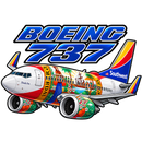 Florida One Sticker, SWA Livery, Southwest Airlines