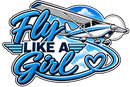 Fly Like a Girl Aviation Sticker
