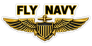 Naval Aviator Wings Sticker - Navy Pilot Wings Decal