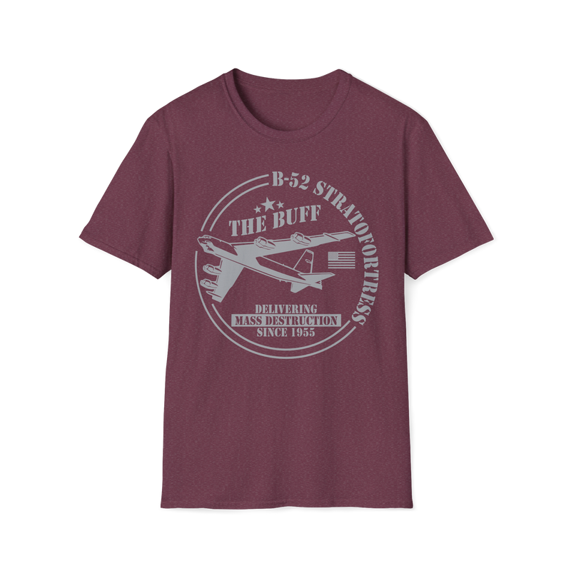 Vintage B-52 Bomber Graphic T-Shirt - Delivering Mass Destruction Since 1955