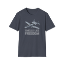 A-10 Smells Like Freedom T-Shirt — Military Aircraft Graphic Tee for Veterans & Aviation Fans