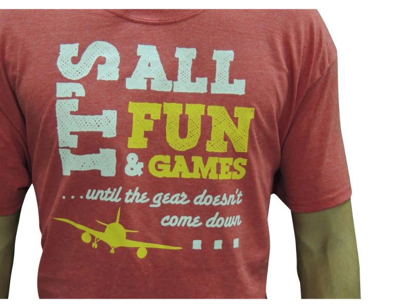 Funny Pilot Shirts, It's All Fun & Games, Funny Aviation Shirts