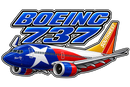 Southwest Airlines Texas One Livery Sticker