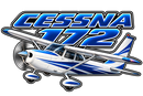 Cessna 172 in Flight Sticker