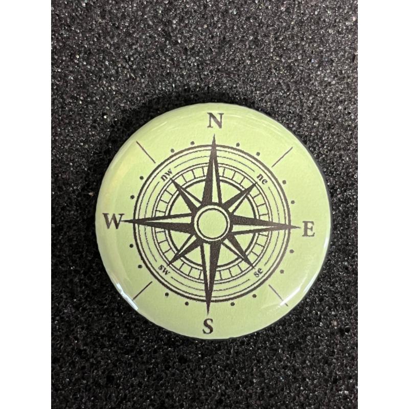 Antique Compass Button