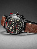 AVI-8 Mens 43mm Hawker Hunter Duke Chronograph Japanese Meca-Quartz Pilot Watch with Leather Strap AV-4080