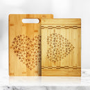 Airplane Heart Cutting Board, Bamboo Aviation Theme