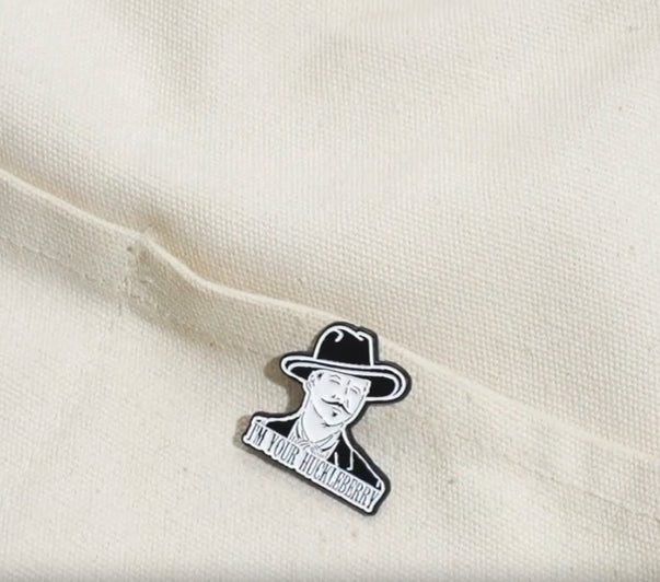 Creative Enamel Pin, Huckleberry, Locking Clasp